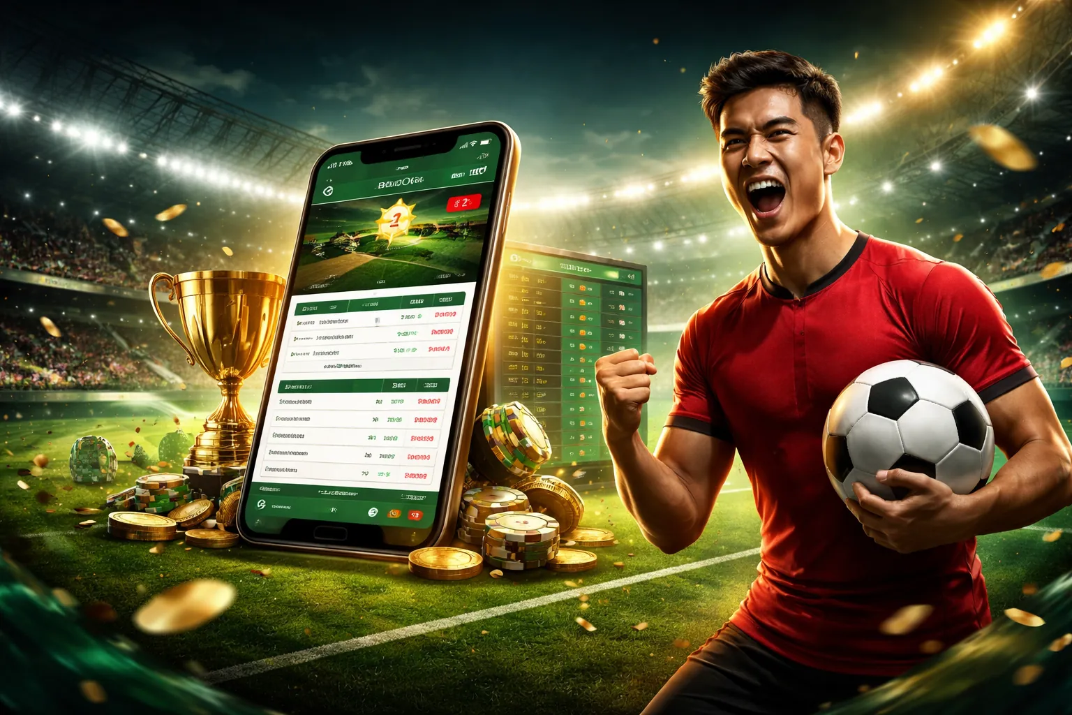 Hình nền 1xBet dành cho Android với các trò chơi cá cược sôi động